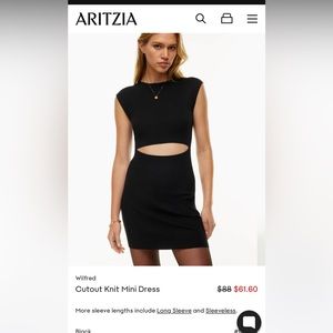 Wilfred cutout knit dress